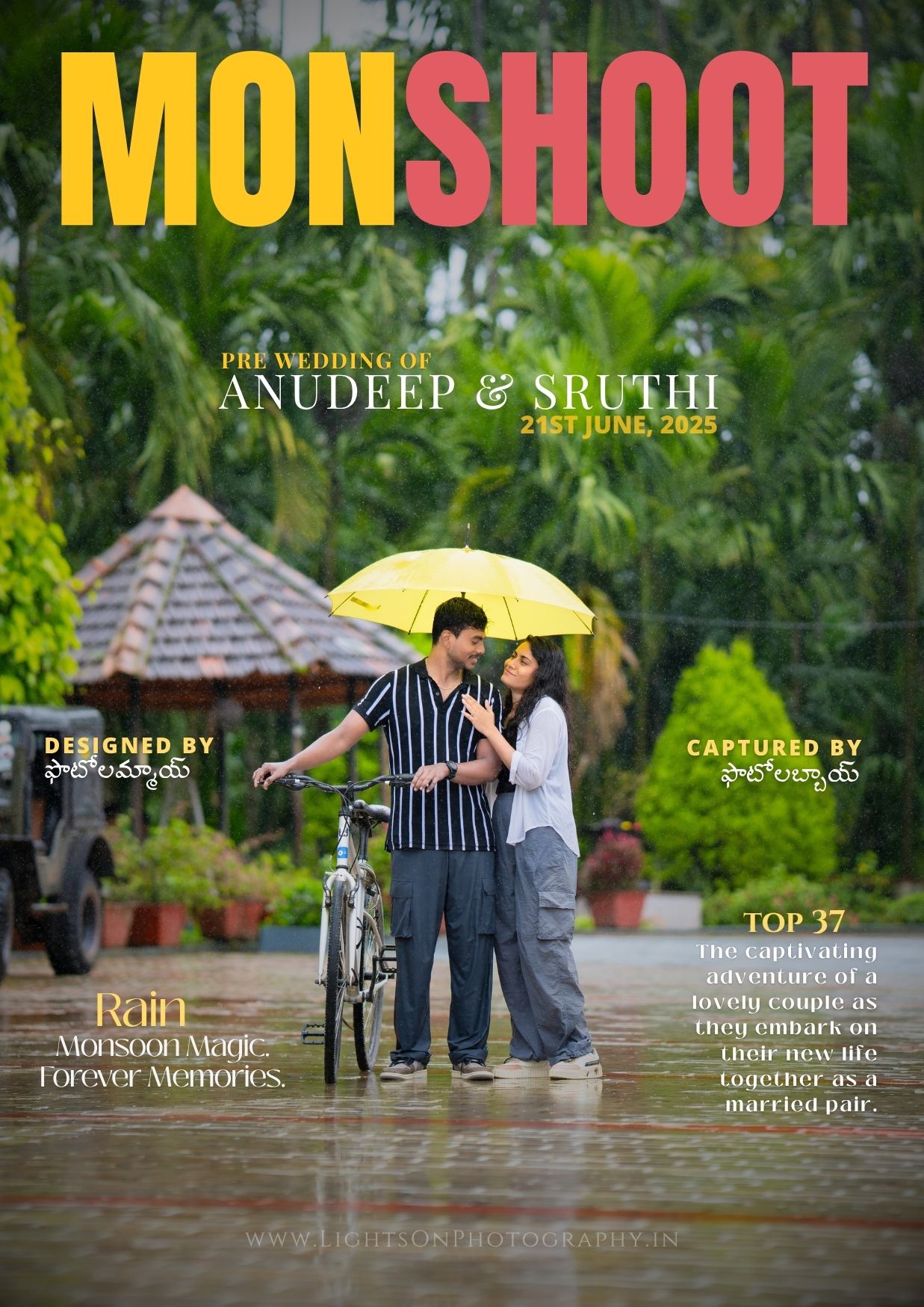 Anudeep and Shruthi personalised wedding magazine